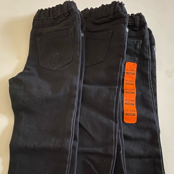 New Black Denim Children’s Place Jeans - Picture 1 of 3